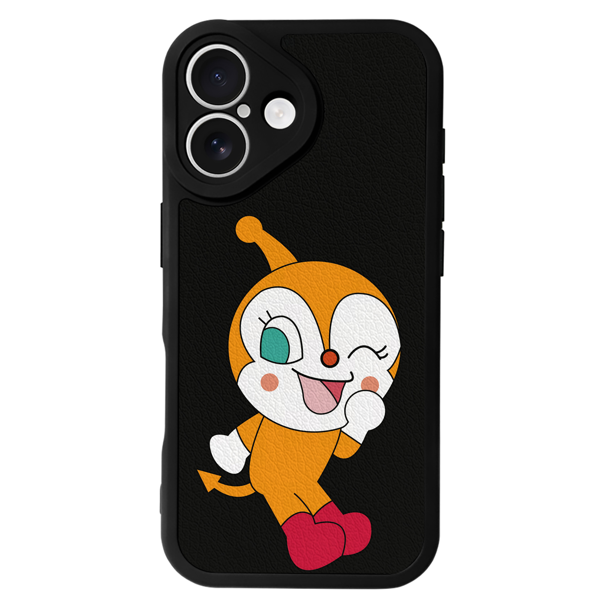 （画像用） アンパンマン Anpanman 【iPhone 16シリーズ対応】シリコンスマホケース（レザー調） 材質：シリコン